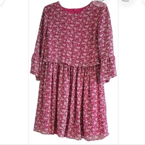 CeCe Floral Bell Sleeve Dress
